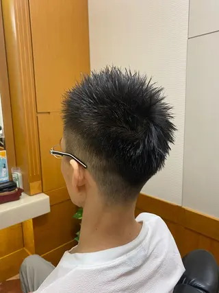 ショート メンズ 森　敦生👑 メンズカット＆パーマのヘアスタイル