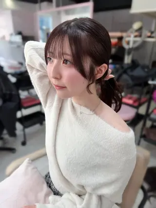 セミロング カラー 上品モテガーリー Rena🎀のヘアスタイル
