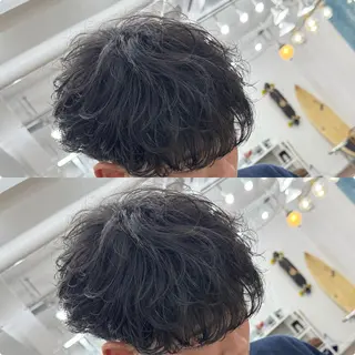 ショート パーマ ヘアアレンジ メンズ メンズ特化サロン ユウヘイのヘアスタイル