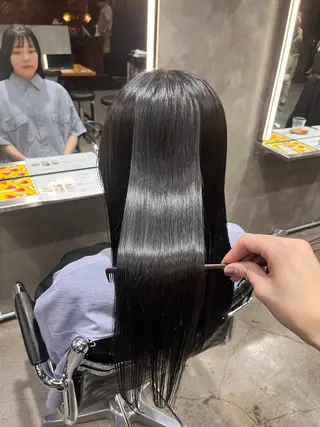 ロング カラー 透明感カラー🌿 グレージュ🐺陽介のヘアスタイル