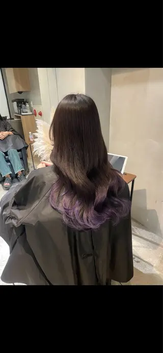 ロング カラー 銀座/ハイトーン/ hayaka 🖤のヘアスタイル