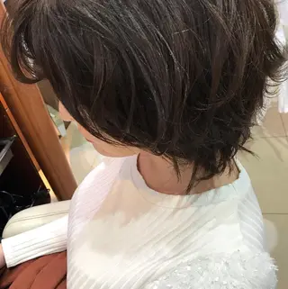 ミディアム 縮毛矯正/髪質改善 /韓国風 山川春輝のヘアスタイル