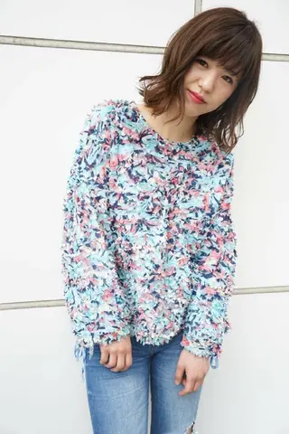 ミディアム 美谷添（ミヤゾエ） まどか大人ヘアサロンのヘアスタイル