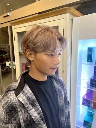 ショート カラー メンズ 奥谷 魁士のヘアスタイル