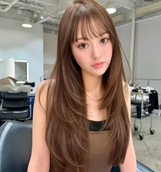 ロング 小河 恵子のヘアスタイル