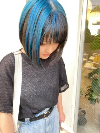 ミディアム Sabby氏川洸希 パーマのヘアスタイル