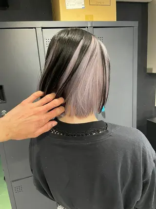 セミロング カラー COCO/ブリーチ エクステ/ハイトーンのヘアスタイル