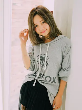 ミディアム カラー 【公式】amble luxe池袋東口🩷のヘアスタイル