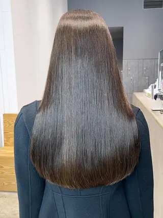 セミロング カラー パーマ ヘアアレンジ ITbyALBUM 中野店のヘアスタイル