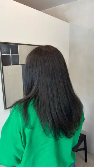 カラー ふたつやゆら🤎ྀི カラー、縮毛矯正のヘアスタイル