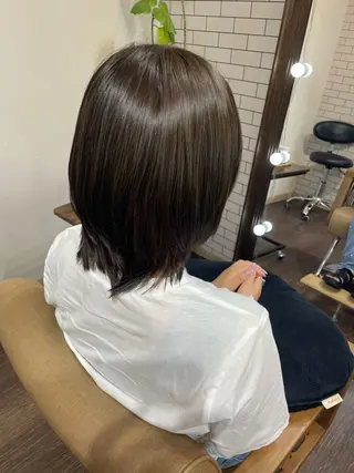 ミディアム カラー 髪質改善カラー💛 NANOHAのヘアスタイル