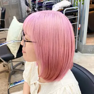 ミディアム カラー 艶髪と透明感を ‼️/若林のヘアスタイル