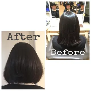 ミディアム 白浜 サキのヘアスタイル