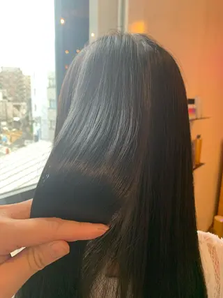 ロング 酸性ストレート/艶髪 ブリーチ/AIRIのヘアスタイル