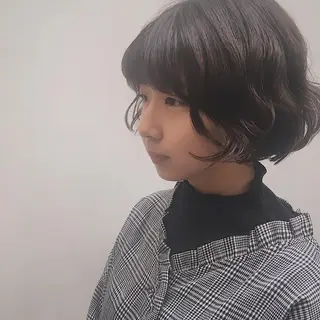 ショート パーマ 山中 直輝のヘアスタイル