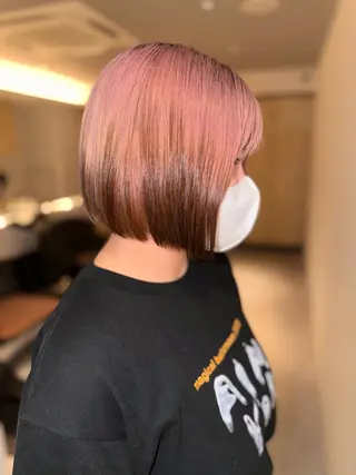 ミディアム カラー 岡山ハイトーン・ ルーツカラー/こもものヘアスタイル