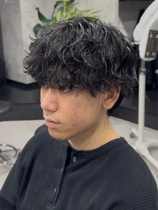 パーマ メンズ ⚡️大宮パーマ特化 美容師⚡️ 真裟斗のヘアスタイル