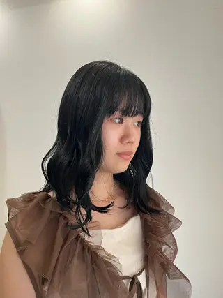 カラー 中田 舞桜のヘアスタイル