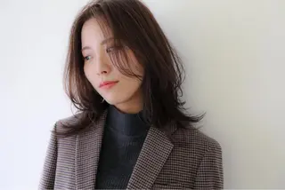 セミロング カラー _WHITE本通店 喜多村天斗のヘアスタイル