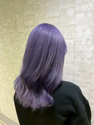 ミディアム カラー 韓国風艶髪カラー× 束感まつ毛🎀美雨のマツエク・マツパデザイン