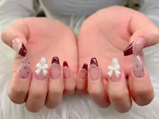 ネイル Hana Bloom Nail💜Akiのネイルデザイン