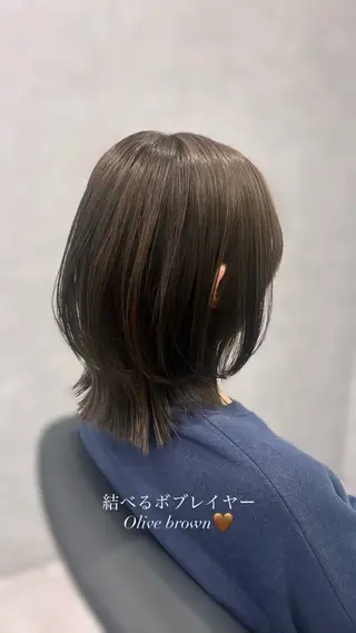 ミディアム カラー TheEct🫧ca now SUZUNOのヘアスタイル