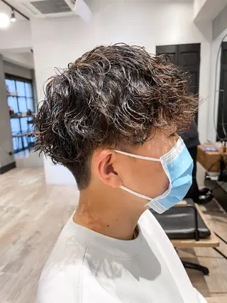 ショート パーマ メンズ メンズ特化 TAKE高崎のヘアスタイル