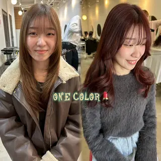カラー LUCK モミジのヘアスタイル