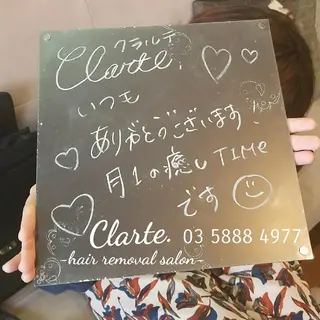 Clarte. クラルテのエステ・リラクイメージ
