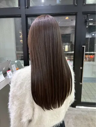 カラー 透明感カラー ここののヘアスタイル