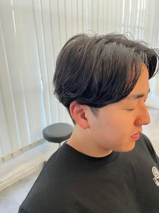 ショート パーマ メンズ ショートカット/ 岡山駅前/KAZUのヘアスタイル