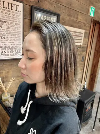 ロング カラー 鷺谷 玲奈のヘアスタイル