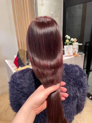 ロング カラー うる艶カラー/美髪 トリートメント/めいのヘアスタイル