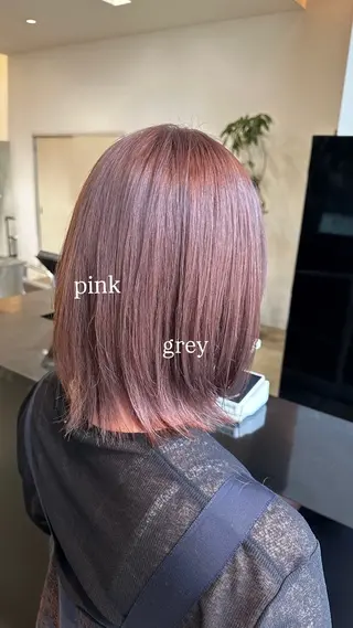 ミディアム カラー 垣内 奈緒のヘアスタイル