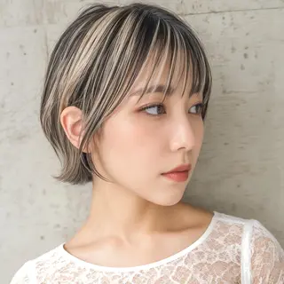 ショート インナーカラー◆ ダブルカラー◆ 上原のヘアスタイル