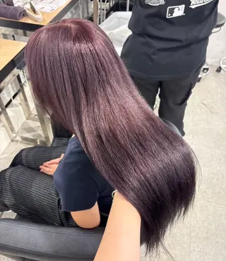 ロング miku/ラベンダー 透明感カラー🪻❤︎のヘアスタイル
