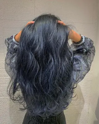 ロング カラー ヘアアレンジ 白髪ぼかしハイライト 茗荷谷駅徒歩2分のヘアスタイル