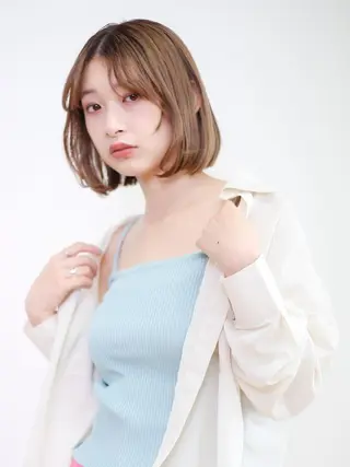 ミディアム カラー BASSA 下井草店のヘアスタイル