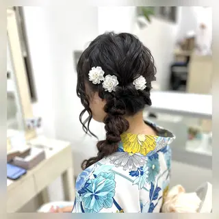 ヘアアレンジ 似合わせヘアメイク 💐オダギリチアキのヘアスタイル