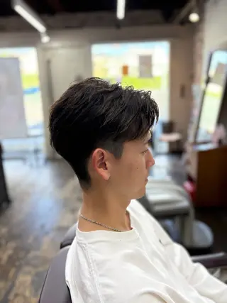パーマ メンズ 生駒のパーマ達人 FEELけんけんのヘアスタイル
