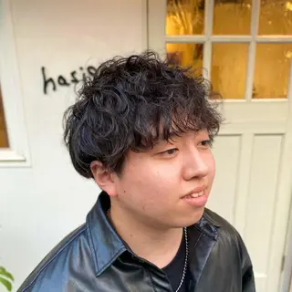 ショート パーマ メンズ 【メンズ特化】 ツツイリュウノスケのヘアスタイル