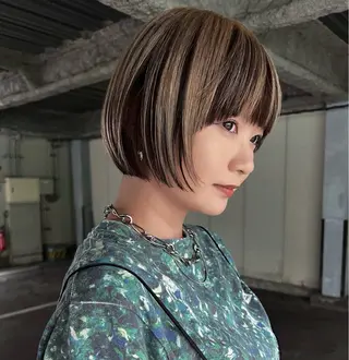 ショート カラー ハッシュカット カシマハヤトのヘアスタイル
