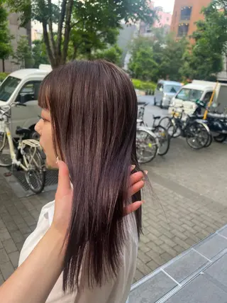 セミロング カラー beleefric 🩵チセのヘアスタイル
