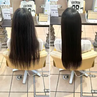 ロング 髪質改善ストレート ⚡️下ノ村柊斗⚡️のヘアスタイル