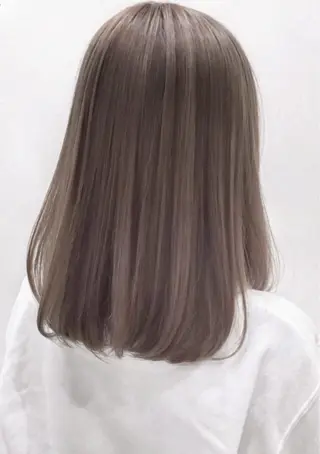 ミディアム カラー パーマ ヘアアレンジ バレイヤージュ 藤沢 髪質改善 竹内ケンゴのヘアスタイル
