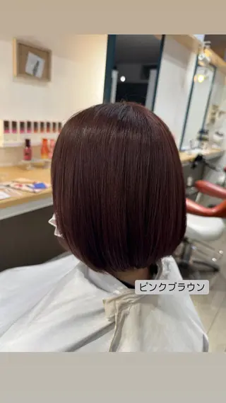 ミディアム カラー 大塚 しおりのヘアスタイル