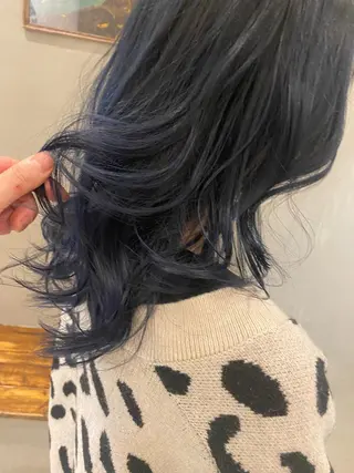 セミロング 新宿/顔周りカット +レイヤー＝しずく♩のヘアスタイル