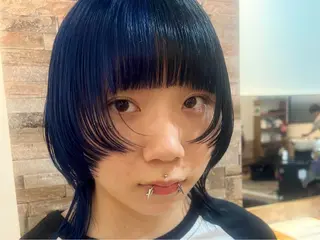 ショート カラー ヘアカラー&縮毛矯正 STAR☆RIVERのヘアスタイル