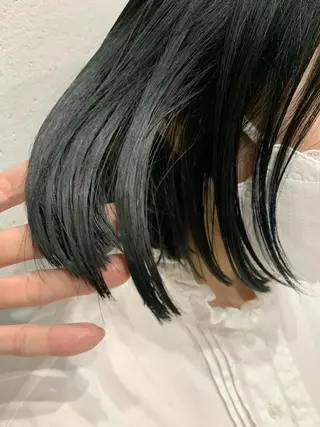 カラー ボブパーマコテ巻き風 パーマNo1深江秀平のヘアスタイル