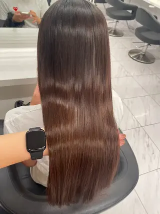 ロング カラー パーマ ヘアアレンジ メンズ キッズ 韓国系🇰🇷🩶 艶暗髪/MEIのヘアスタイル